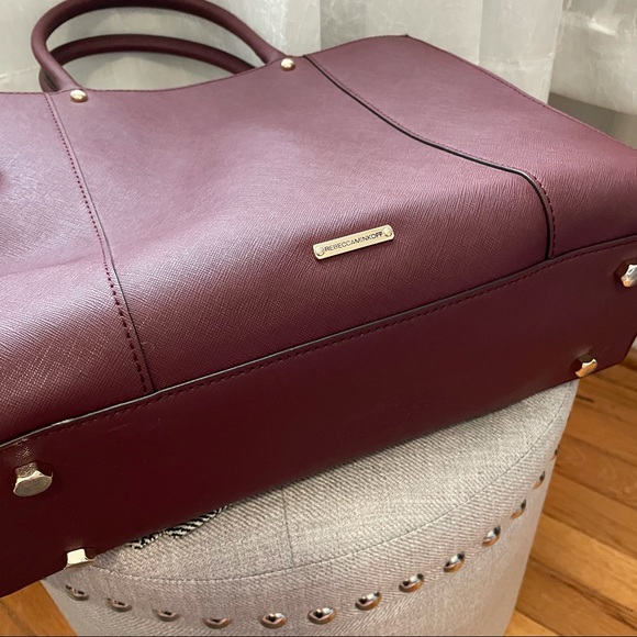 Rebecca Minkoff Medium MAB Tote Black Cherry - Picture 10 of 15
